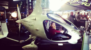 TCCs Marketing Executive, Elle Finn, tries the gyrocopter